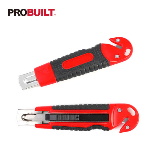 Heavy Duty Plastic Retractable Box Cutter, 18MM Snap Knife, Red 6pk.